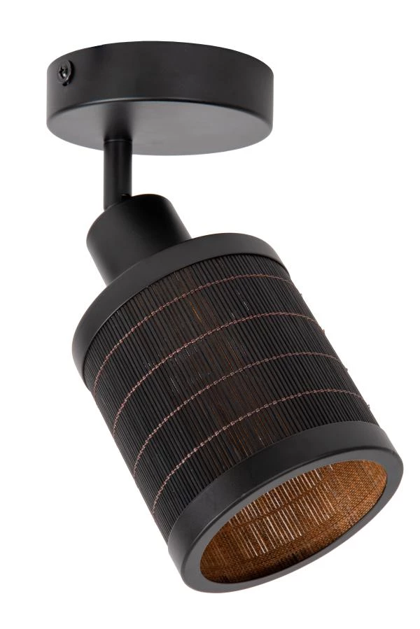 Lucide TAGALOG - Ceiling spotlight - Ø 10 cm - 1xE27 - Black - off